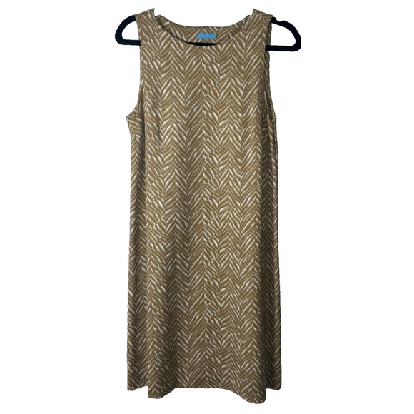 J. McLaughlin Dresses & Skirts - J McLaughlin Doane Dress Beige Zebra Sleeveless Sheath Catalina S Stretch D3